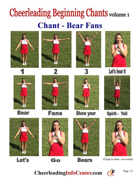 Cheerleading Beginning CHANTS Ebook Volume 1 CIC | Etsy