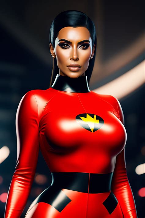 Lexica A Scene From A Superhero Movie Featuring Kim Kardashian As