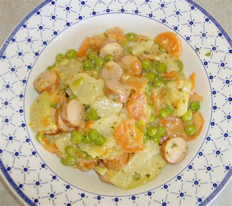 Kohlrabi Möhren Ragout mit Würstchen von garfield Chefkoch de