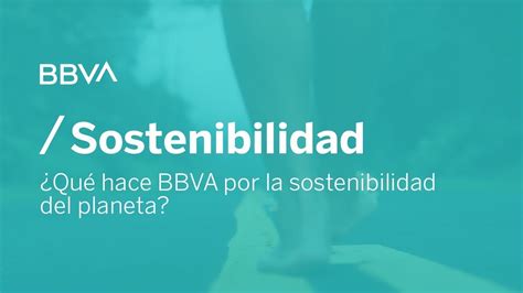 Qu Hace Bbva Por La Sostenibilidad Del Planeta Youtube