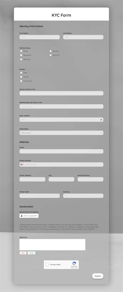 Kyc Template