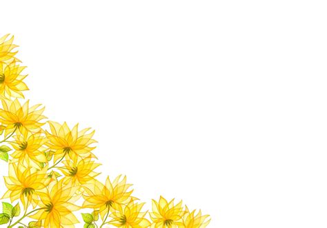 Premium Photo Yellow Flower Floral Frame Watercolor Illustration
