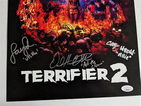 TERRIFIER 2 8x Signed 11x17 Poster David Howard Thornton + RARE JSA COA ...