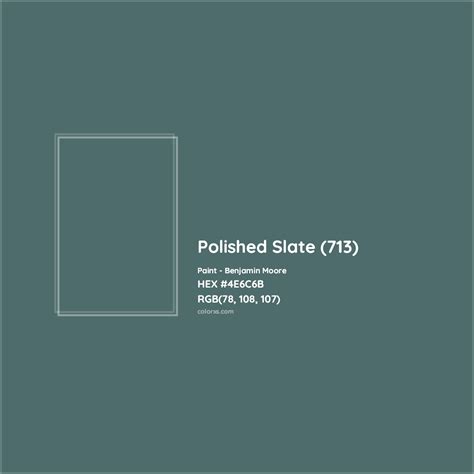 Benjamin Moore Polished Slate 713 Paint Color Codes Similar Paints