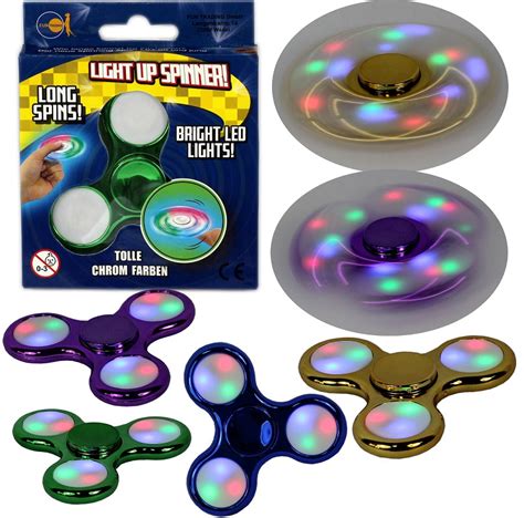 Finger Kreisel Fidget Spinner Mit Led Licht Toys Me Onlineshop Toys Me