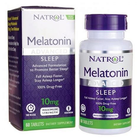 ⚕️ Melatonina Natrol Advanced 10mg 60 100 Tablets Farmàcia Enclar