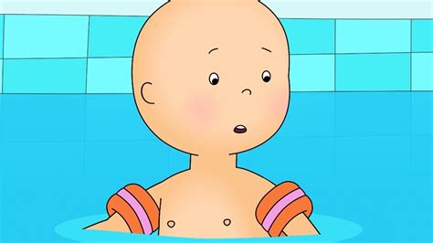 Caillou En La Piscina Caillou En Español Castellano Youtube