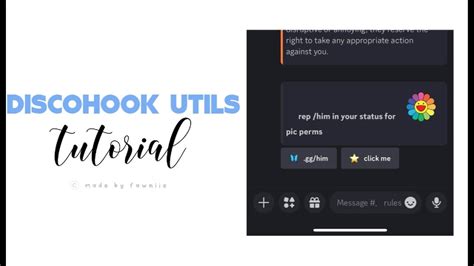 Discord Tutorial Discohook Utils Youtube