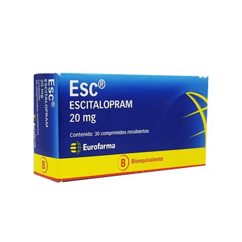 Esc Escitalopram 20 Mg 30 Comprimidos Farmauno Cl