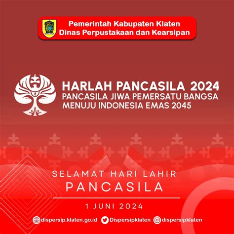 Selamat Hari Lahir Pancasila Tahun 2024 Kabupaten Klaten