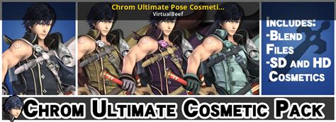 Chrom Ultimate Pose Cosmetic Pack Revised Super Smash Bros Brawl Mods