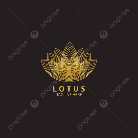 Logotipo De Loto Dorado Para Empresas M Dicas Y De Belleza Ecol Gica