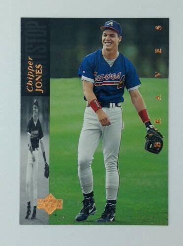 Upper Deck Chipper Jones Atlanta Braves Hof Ebay