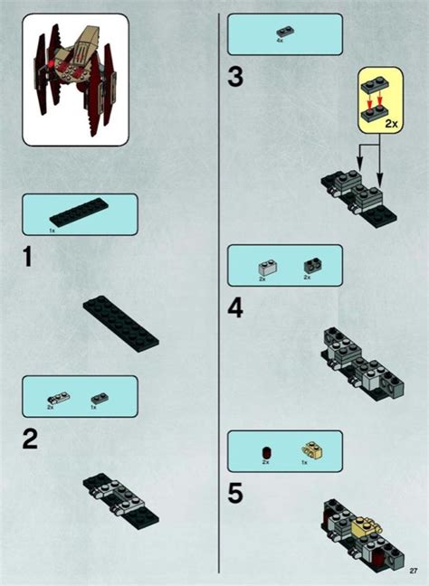 LEGO Instructions For Set 7660 Naboo N 1 Starfighter With Vulture Droid