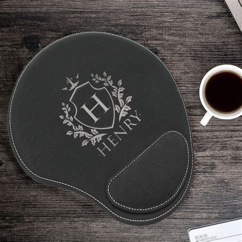 Personalized Mouse Pad With Wrist Rest Etsy