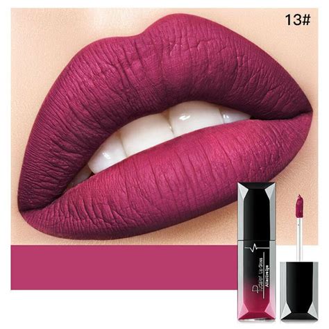 Pudaier Wasserfest Matt Lip Gloss Langhaltend Flüssiger Lippenstift