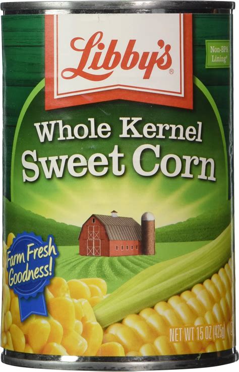 Libbys Whole Kernel Sweet Corn 15 Ounce Cans Pack Of 12