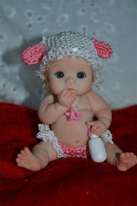 Ooak Jointed Movable Baby Doll Girl Original Miniature Art Doll Cute