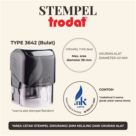 Jual Stempel Trodat Warna Standart Stempel Custom Stempel Nama