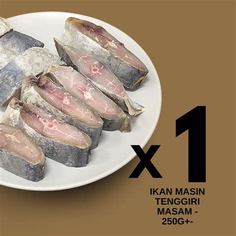 Isi Ikan Masin Tenggiri Masam L Premium Salted Mackerel Fish Ocean