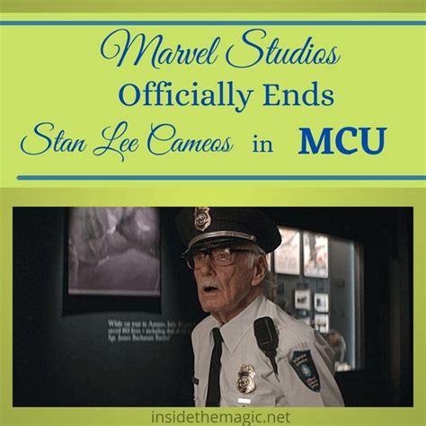 Marvel studios officially ends stan lee cameos in mcu – Artofit