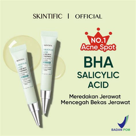 Jual Skintific Salicylic Acid Acne Spot Treatment Gel 12 Hours Cure Acne 10g Anti Acne Obat