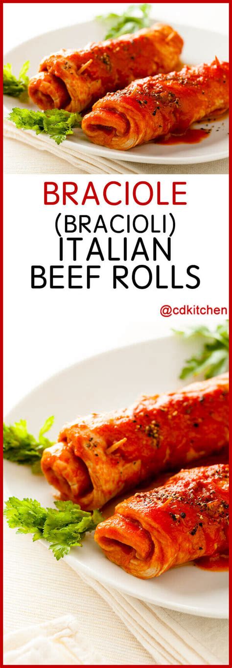 Braciole Bracioli Italian Beef Rolls Recipe