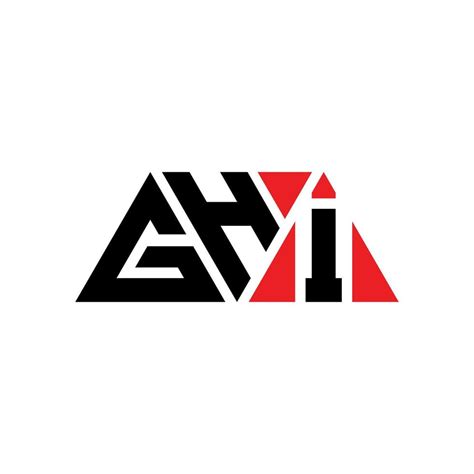 ghi triangle letter logo design  triangle shape ghi triangle logo