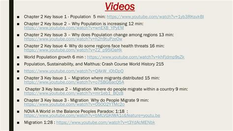 Ap Human Geography Unit Ii Population And Migration Ppt Download