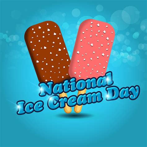 Premium Vector National Ice Cream Day