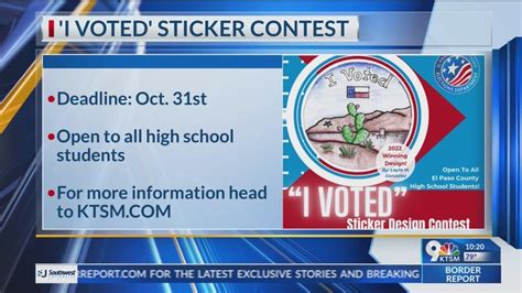 Design Contest To Determine 2024 I Voted Sticker For El Paso County