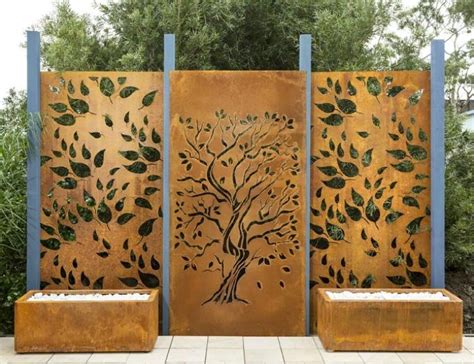 Brise Vue Jardin Et Déco En Acier Corten 30 Idées Splendides Corten