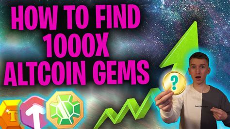 How To Find Low Cap X Altcoin Gems Get Rich With Crypto Youtube