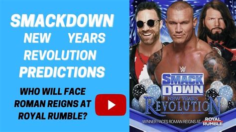 Smackdown New Years Revolution January 5th 2024 Matches And Predictions Youtube