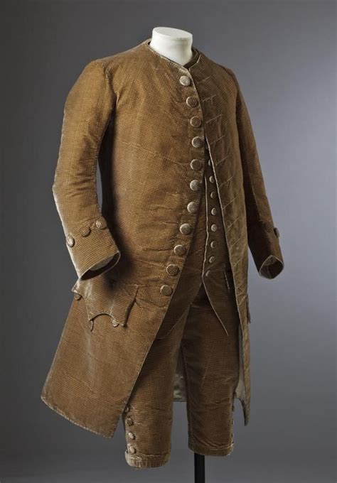 Mans Silk Velvet Suit C1770 Part Of The Costume Collection At Ham