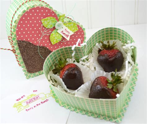 Chocolate Covered Strawberry Box · How To Make A Shaped Box · Papercraft on Cut Out + Keep