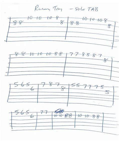 Runaway Train Soul Asylum Guitar Solo Tab Runaway Train Acoustic