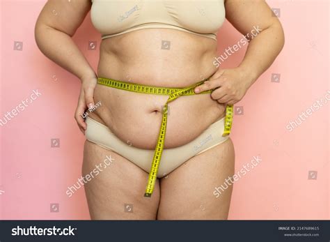 Cropped Photo Naked Fat Overweight Woman Stock Photo 2147689615 Shutterstock