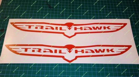 Trailhawk Vinyl Decal 2x 13 X 2 Fits Trailhawk Jeep Cherokee Many Colors Ebay