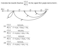 Answered C S For The Signal Flow Graph Shown Bartleby