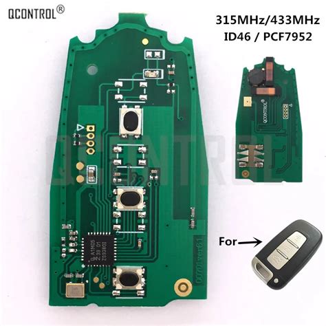 QCONTROL Car Remote Smart Key Circuit Board For HYUNDAI 315MHz 433MHz