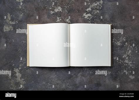 Blank Open Book Stock Photo Alamy