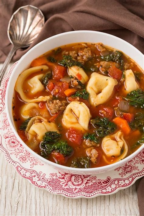 Italian Sausage Kale And Tortellini Soup Cooking Classy