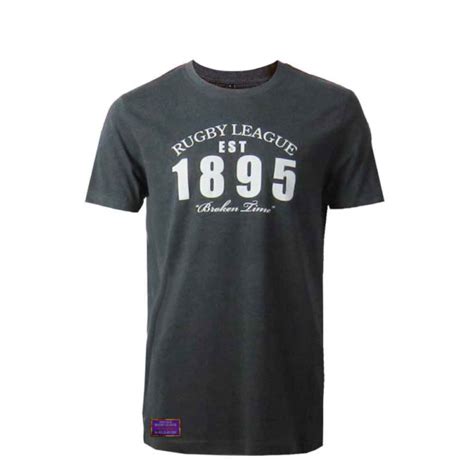 Rugby League 1895 T Shirt Vintage Grey Ellis Rugby