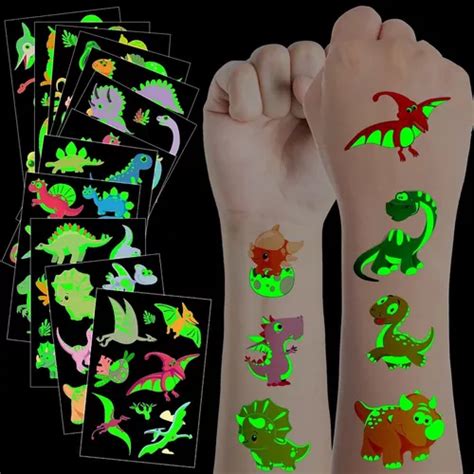 Tatuajes Temporales De Dinosaurio Para Ni Os Imp Fr Tp Cuotas Sin