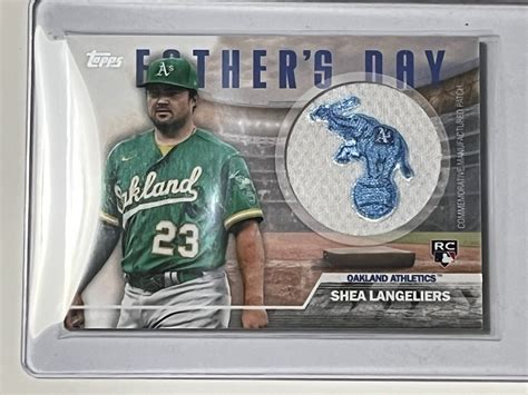 Shea Langeliers Topps Series Father Days Patch Card Fd Sl