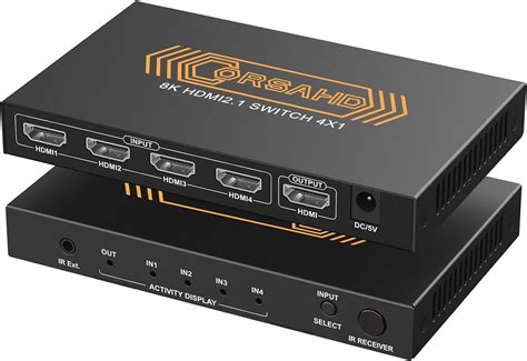 Corsahd 8k60hz Hdmi 21 Switch 4x1 4k 120hz 48gbpshdcp 2