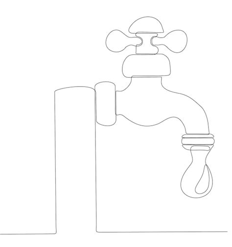 Premium Vector Continuous Line Drawing Premium Illustration Water