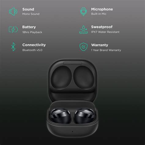 Buy Samsung Galaxy Buds Pro SM R190NZKAINU In Ear Truly Wireless