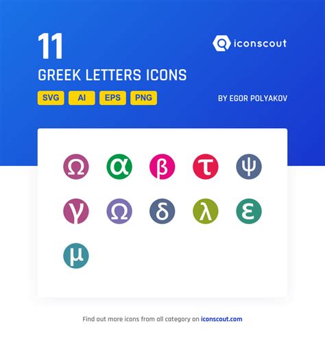 Download Greek Letters Icon Pack Available In Svg Png And Icon Fonts